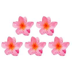 jopiuieo Haarspangen für Frauen,Blumen-Haarspange | Mehrzweck-Plumeria-Haarspange, Haarblumen-Clips,Vielseitige kleine Haarspangen, Haarschmuck für Frauen und Mädchen von jopiuieo