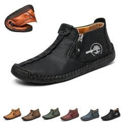 jyyyou Phanile Herrenschuhe, Phanile Herren Outdoor-Schuhe, Phanile Orthopädische Schuhe, Phanile wasserdichte Wanderschuhe Mit Fußgewölbeunterstützung (Schwarz,EU:47) von jyyyou