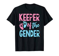 keeper of gender reveal party idea baby announcement T-Shirt von keeper of gender reveal party baby shower outfits