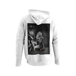 knut Fashion & Streetwear Kapuzenpullover Herren Backprint Graffiti Girl Motiv Männer Hoodie mit Kapuze Outfit Totenkopf Illustration Graphic Langarm Pullover Clothes Größen XS-5XL von knut Fashion & Streetwear