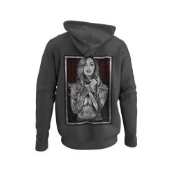 knut Fashion & Streetwear Kapuzenpullover Herren Backprint Tattoo Girl Realistic Motiv Männetr Hoodie mit Kapuze Outfit Rockiger Langarm Pullover Clothes Größen XS-5XL von knut Fashion & Streetwear