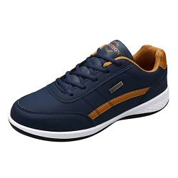 rutschfeste Schuhe Herren Küche Turnschuhe weiche Sohle runde Zehe atmungsaktive Laufschuhe Mode Herren Laufschuhe Equipment Schuhe Herren Schwarz (Dark Blue, 41) von koperras