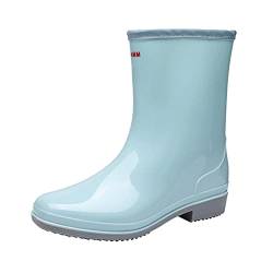 kosopse Business Schuhe Damen 40 Regenwasser Damenstiefel Schuhe Schuhe Damenstiefel Gummiboots Damen Schuhe (Sky Blue, 38) von kosopse