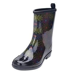 kosopse Damenschuhe X Ultra 3 Wasserregen Damen-Rutsch-Stiefel Mid Punk Boots Damenstiefel Schuhe Damen Sneaker Hoch (Black, 41) von kosopse