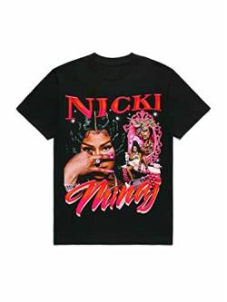Nicki Minaj Black T-Shirt, Cotton Tee T-Shirt Black(Large) von kouxi