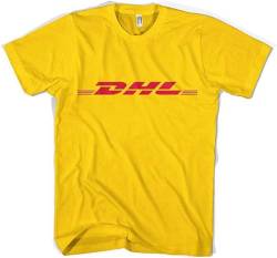 RIVE DHL Unisex Printed T Shirt Yellow(Small) von kouxi
