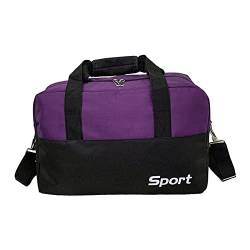 kowaku Damen Sporttasche Sporttasche Nylon mit Gepäckhülle Multifunktionale Fitnesstasche Reisetasche für Wochenendsport Fitnessstudio Schwimmen Strand, Violett von kowaku