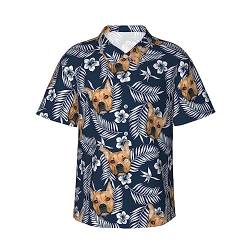 Personalisierte Hawaii-Hemd mit Gesicht benutzerdefinierte Tropische Hawaii-Hemd Sommer Strand Kurzarm Button Down Shirt für Männer von laveecat