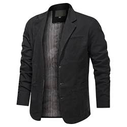 Sakko Herren Regular Fit Grau, Sakko Herren Casual Blazer Business Casual Freizeitanzug softshelljacke herren Anzugjacke Herren Sportlich für Hochzeit, Abschlussball, Party, Anzug oder Smoking von liaddkv