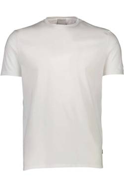 Lindbergh Lindbergh Black Slim Fit T-Shirt Rundhals weiss, Einfarbig von lindbergh