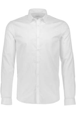 Lindbergh Slim Fit Hemd weiss, Einfarbig von lindbergh