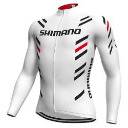 louizumify Pro Herren Radfahren lange Ärmel Jersey 3 Tasche Reißverschluss Stretch atmungsaktiv und schnell trocken von louizumify