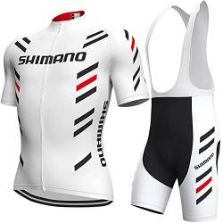 louizumify Radtrikot Kurzarm Anzug für Männer, Sommer Radsport Trikot Anzug für Männer, Radsport Anzug für Männer kurze Ärmel, atmungsaktiv schnell trocken Radsport Trikot Anzug von louizumify