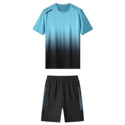 lozssnigzi Herren Schlafanzug Kurz Baumwolle Kurz Pyjama Schlafanzüge Sportanzug 2 Teiler Herren Shorts Und Tshirt Set Schlafanzug Schlafshirt Sommer Jogginganzug Zweiteiler von lozssnigzi