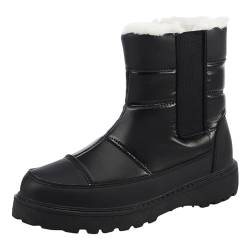 lozssnigzi schneestiefel-herren,Winterstiefel Damen Gefüttert Winterstiefel Wasserdicht Winterboots Winter Thermostiefel Cozy Schneestiefel Schwarz Schneeboots Herbst Warme Schneeschuhe Winterschuhe von lozssnigzi