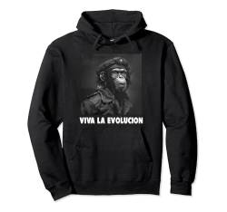 Viva La Evolucion, Revolution, Affe, Nerd Pullover Hoodie von lustige Evolution, Wissenschaft und Revolution