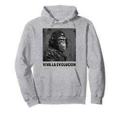 Viva La Evolucion, Revolution, Affe, Nerd Pullover Hoodie von lustige Evolution, Wissenschaft und Revolution