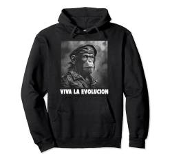 Viva La Evolucion, Revolution, Affe, Nerd Pullover Hoodie von lustige Evolution, Wissenschaft und Revolution