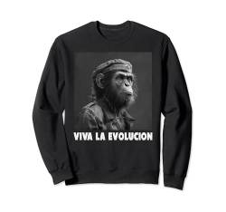 Viva La Evolucion, Revolution, Affe, Nerd Sweatshirt von lustige Evolution, Wissenschaft und Revolution