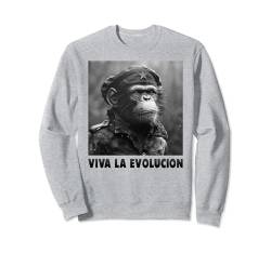 Viva La Evolucion, Revolution, Affe, Nerd Sweatshirt von lustige Evolution, Wissenschaft und Revolution