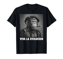 Viva La Evolucion, Revolution, Affe, Nerd T-Shirt von lustige Evolution, Wissenschaft und Revolution