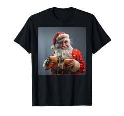 Lustiger betrunkener Weihnachtsmann, lustiges Weihnachten T-Shirt von lustige Weihnachten