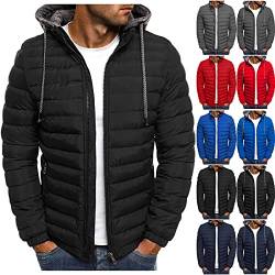 meiodtion Hoodie Herren Winterjacke Herren Zipper Hoodie Sweatshirt Herren Kapuzenpullover Herren Komfortabel Sweatshirts für Herren Hoodie mit Reißverschluss Fleecejacke Herren Jogginganzug Herren von meiodtion