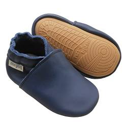 mepiq Krabbelschuhe Baby Lauflernschuhe lederpatschen Jungen Mädchen Weicher Leder Kleinkind Rutschfeste Lederschuhe 6-24 Monate von mepiq