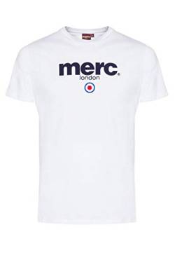 Merc of London Herren Brighton, T-Shirt, Weiß (White), X-Large von merc