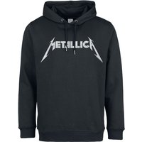 Metallica Kapuzenpullover - Amplified Collection - White Logo - S bis XXL - für Männer - Größe XXL - schwarz  - Lizenziertes Merchandise! von metallica