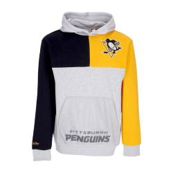 Herren-Hoodie NHL Tie Breaker Fleece-Hoodie Pitpen Grey Heather/Schwarz von mitchell-ness