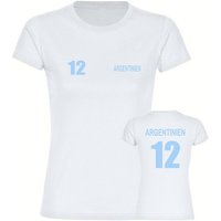 multifanshop T-Shirt Damen Argentinien - Trikot 12 - Frauen von multifanshop