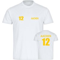 multifanshop T-Shirt Kinder Aachen - Trikot Nummer 12 - Jungen von multifanshop