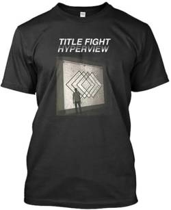 Best Title Fight Hyperview Punk Rock American Band T-Shirt Size S-2XL Black Black Mens von mumixxin