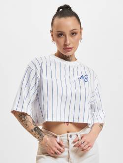 New Era Pinstripe Crop T-Shirt von new era