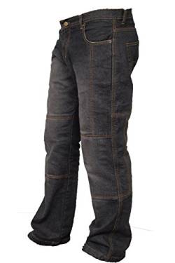 newfacelook Motorradhose Rüstungen Motorrad Hose Jeans Kommt mit Aramid verstärkt Schutzauskleidung, Blu, 36W / 30L von newfacelook