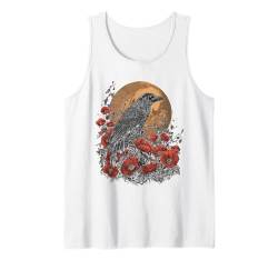 Odin Rabe in Rosen Wikinger Walhalla Mond nordisches Tank Top von nordische Kultur und Nordmänner Designs