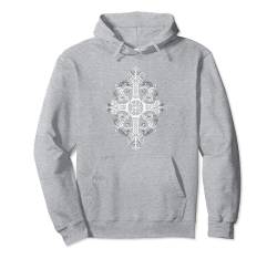 Wikinger christliches Kreuz Walhalla Germanen Mythologie Pullover Hoodie von nordische Kultur und Nordmänner Designs