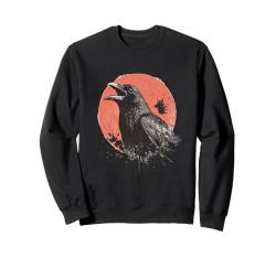 schwarze Krähe Rabe Wikinger Krähen Viking Mythologie Sweatshirt von nordische Kultur und Nordmänner Designs