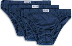 normani 3er Pack klassisch geschnittene Herren Slips Mens aus 100% Baumwolle - Underwear - Unterwäsche - Unterhosen für Männer Farbe Navy Größe XXL von normani