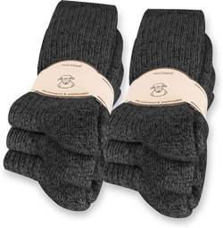 normani 6 Paar Norweger Socken mit Wolle Anthrazit, Wintersocken, Herrensocken mit Polstersohle Farbe Anthrazit Größe 39-42 von normani