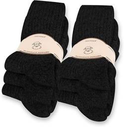 normani 6 Paar Socken, Arbeitssocken mit Frottesohle mit Schafwolle, 6 Paar, gegen Schweißfüße ! sehr stabil ! Ferse und Spitze verstärkt ! Farbe Schwarz Größe 43-46 von normani