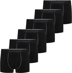 normani 6 oder 12 x Herren Soft Boxershorts - sehr angenehmes Tragegefühl - Männer Unterhosen aus Baumwolle in Größe S - 4XL Farbe 6 x Grau Größe 3XL von normani