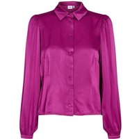 nümph Satinbluse - Bluse langarm - Hemdbluse Samt Optik - NUYASMIN SHIRT von nümph