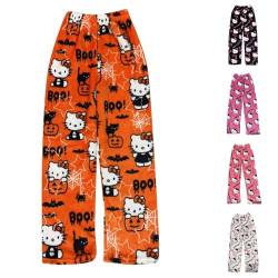 Hello Kitty Pyjama Hose Halloween Hello Kitty Pyjama Hose Weihnachten Hello Kitty Hose Y2K Schlafanzug Damen Pyjama Hello Kitty Pyjama Hose Hello Kitty Pyjama Hose XXS Pyjama Hose Hello Kitty von nuoke