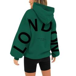 nuoke Sweatshirt Mit Reißverschluss Damen Strickjacke Damen Sweatjacke Damen Lang Hoodie Einfarbiger Kapuzenpullover Damen Halloween Kapuzenpullover Damen Fleecejacke Hoodie von nuoke