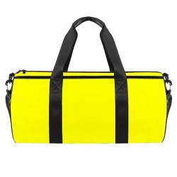 Gelbe Farbe Sport Gym Bag Fitness Workout Duffel Bag Reisetasche Tote Handtasche Ausrüstung Tasche für Frauen Männer, mehrfarbig, 17.7x9x9 inches von nycda