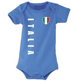 outlaw-rats Italien Kinder Baby Body T-Shirt im Trikot Look für Fussball Handball WM EM Geburtstage No. 10 (3-6 Monate) von outlaw-rats