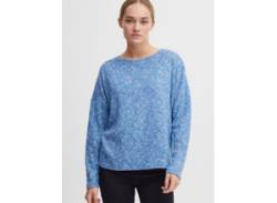 OXMO Sweatshirt Damen meliert, blau von oxmo