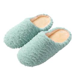 oxsdMKQ Damen Fuzzy Curly Fur Memory Foam Hausschuhe Bequeme Flauschige Komfort Haus Hausschuhe Warme Plüsch Geschlossene Zehen Schlafzimmer Hausschuhe Slip On Winter Warme Flache Hausschuhe Indoor von oxsdMKQ